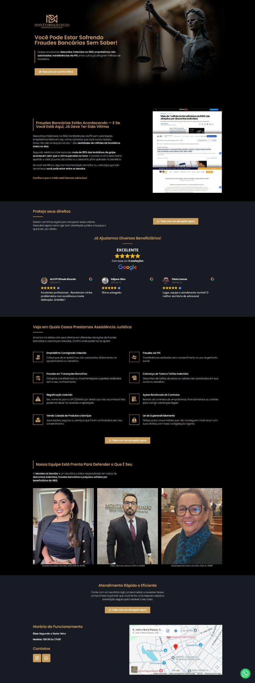 Pré-visualização do projeto Monteiro e Damião